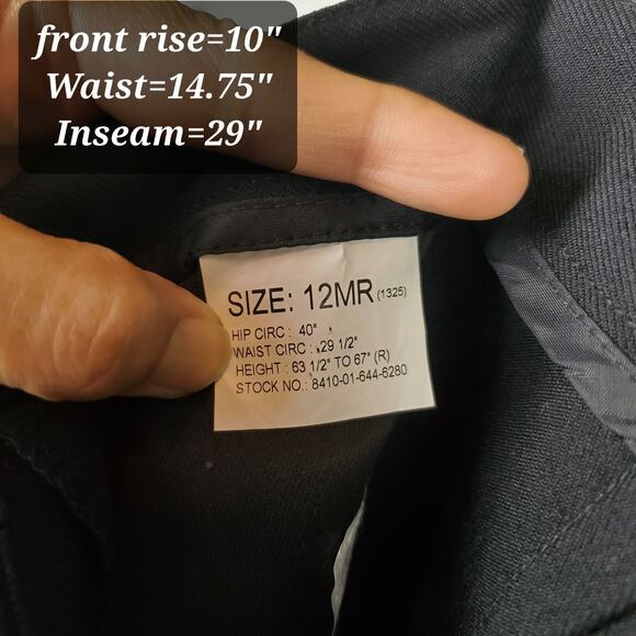 Vintage WWII U.S. Navy "Crackerjack" 13-Button Bell Bottom Sailor Wool Pants - Picture 5 of 9